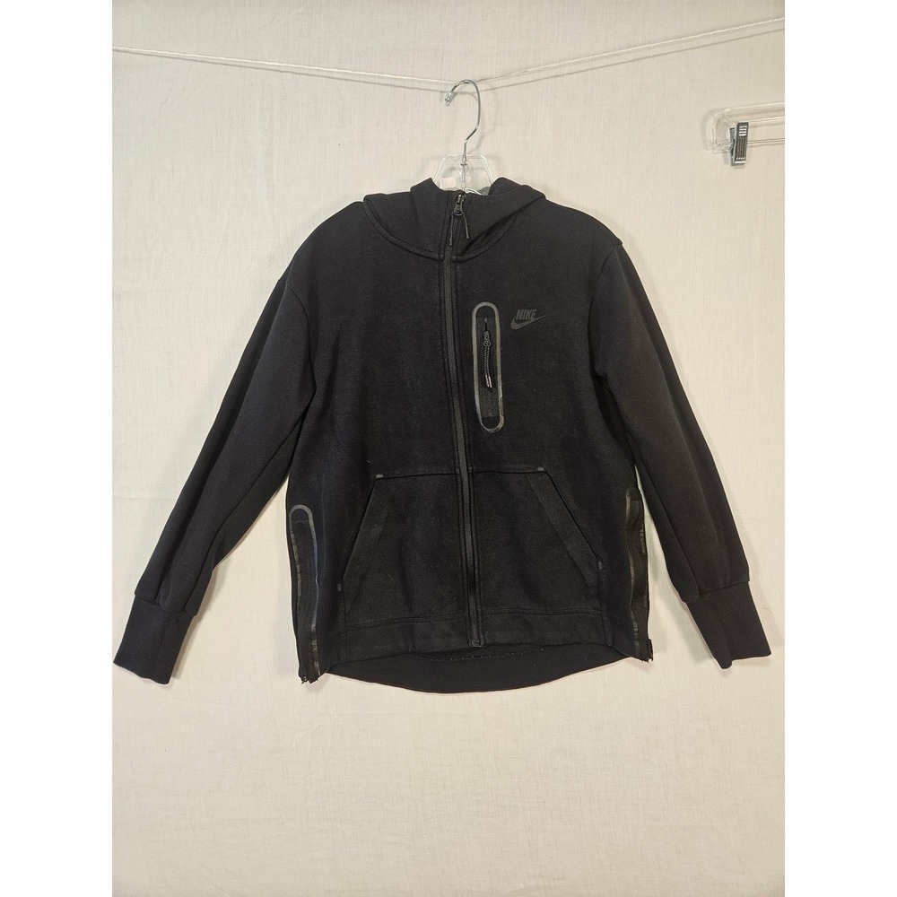 Nike Sportswear Tech Fleece Full Zip Hoodie Black DD5624-010 Womens XS